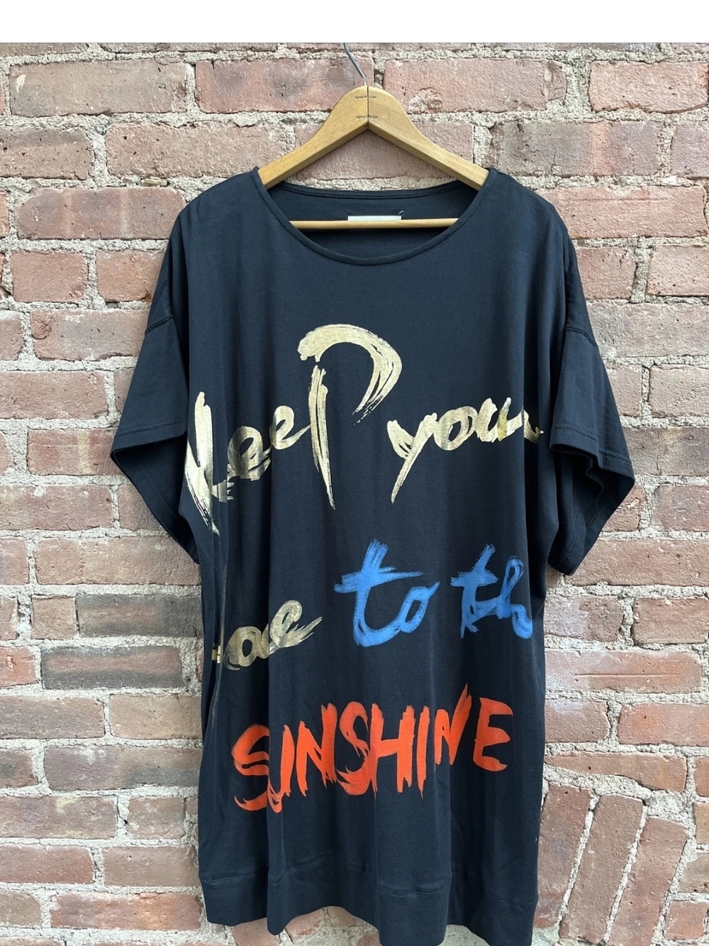 Tsumori Chisato Black Oversized Tee Or T Shirt Dress